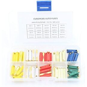 50Pcs GBC European Automotive Fuse Box Assortment Bakelite Auto Fuse 5-30A