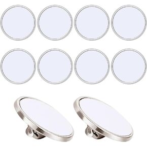 Hicarer 20 Pieces Sublimation Blank Pins Button Pin Badge DIY Button Badge Sublimation Silver Blank Base Pins for DIY Craft Making School Supplies