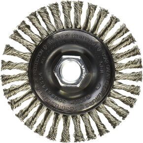 BOSCH WB554 4-Inch Stainless Stringer Bead Knotted Wire Wheel, 5/8-Inch x 11 Arbor
