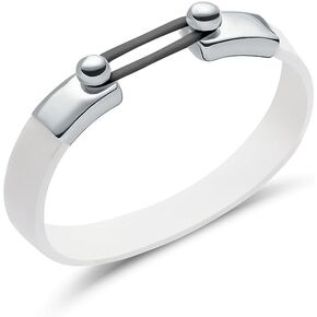 Mindfulness Bracelet - 100% Silicone Rubber Band with Silver Closure, CBT Tool for Positive Thinking, Includes 5 Shade Rubber Bands
