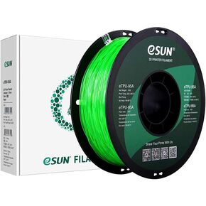 eSUN 1.75mm TPU 95A Flexible 3D Printer Filament 1KG Spool (2.2lbs), Black in Kuwait