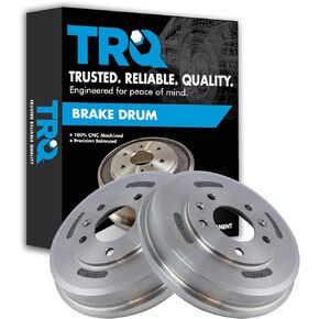 TRQ Rear Brake Drum Pair Set for 2001-2007 Ford Escape / 2005-2007 Mercury Mariner / 2001-2006 Mazda Tribute