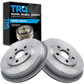 TRQ Rear Brake Drum LH RH Kit Pair Set of 2 for 2008-2014 Scion xD