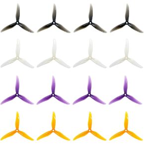 Gemfan Hurricane 5236 5.2inch 3-Blade Propeller with 5mm Shaft for FPV Racing Drone 16pcs 8CW 8CCW