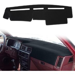 Dashboard Cover Dash Cover Mat Pad Custom Fit for Nissan Pathfinder D21 Hardbody Pickup Truck 1986 1987 1988 1989 1990 1991 1992 1993 (Black)