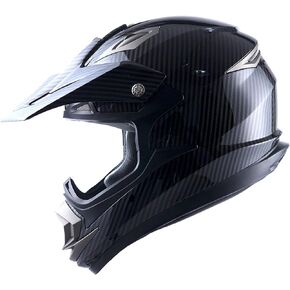 1Storm Adult Motocross Helmet Off Road MX BMX ATV Dirt Bike Mechanic HGXP14B Carbon Fiber Black HGXP14B