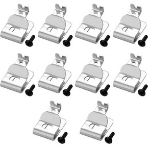 10 Packs Belt Clips for Dewalt, 304 Stainless Steel Drill Belt Clip Hook with Screws for Dewalt N268241, Drill Tool Clips Fit for Dewalt 20V Power Tools DCD980 DCD985 DCD980L2 DCD985L2 and More