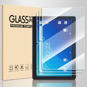 3 Pack Onn 10.1 inch tablet screen protector，10.1" Tempered Glass Screen Protector for Onn 10.1 Tablet，Anti-Scratch 9H Hardness Touch Sensitive 2.5D Rounded Edges Bubble Free Easy to Install