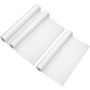 PATIKIL 33 Feet x 17 Inch Art Easel Paper Roll，3Pcs Wrapping Paper Art Craft Paper Kraft Paper for Painting, Crafts and Gift Wrapping, White