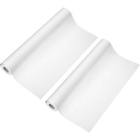 PATIKIL 16 Feet x 14 Inch Art Easel Paper Roll，2Pcs Wrapping Paper Art Craft Paper Kraft Paper for Painting, Crafts and Gift Wrapping, White