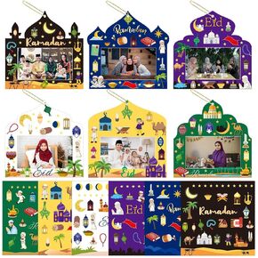 NOVWANG Kindergarten Graduation Picture Frame, 60 Pcs Preschool Graduation Picture Frame Craft Kits 30 Pcs Kids Frame and 30 Sheets Graduation Stickers for Party Classroom Activities Graduation Gifts