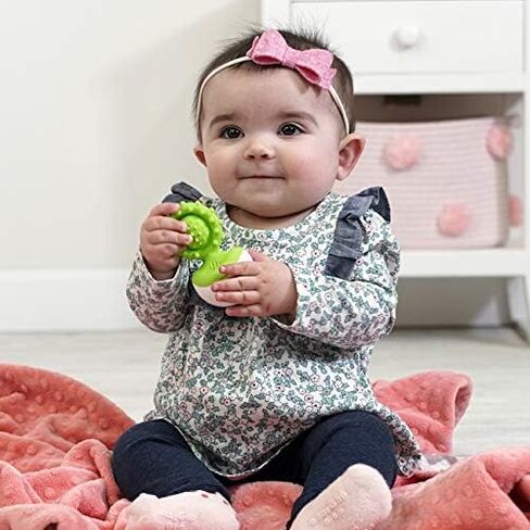 Fat Brain Toys Dimpl Wobbl - Blue - Travel-Friendly Baby Sensory & Teething Toy in Saudi Arabia