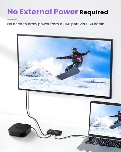 avedio links 8K HDMI 2.1 Switch 4K@120Hz, Bi-Directional 2 in 1 Out HDMI Splitter Switcher with Remote, 8K@60Hz Aluminum HDMI Splitter 1 in 2 Out 48Gbps Ultra HD Compatible with PS5 Xbox Fire Stick in Saudi Arabia