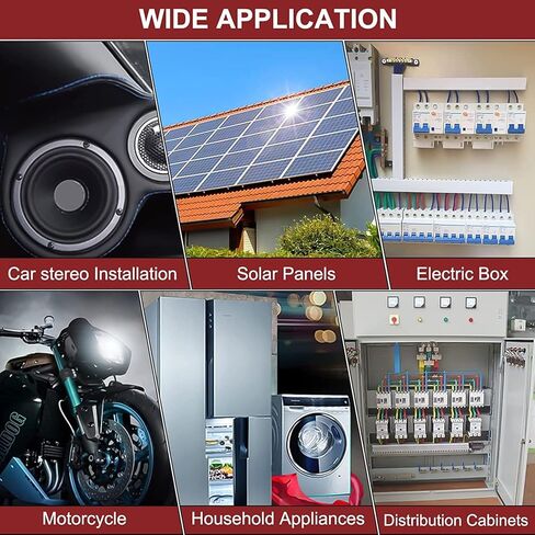 240 قطعة من عروات الأسلاك النحاسية مع مجموعة الانكماش الحراري AWG 2 4 6 8 10 12 مجموعة موصلات العروة الحلقية، سلك طرفي البطارية، 120 قطعة كابل عالي التحمل ينتهي 120 قطعة 3:1 أنابيب in Kuwait