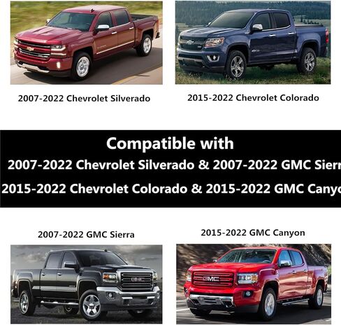 Truck Bed Side Wall Tie Down Anchors Truck Bed Cargo Hooks Compatible with 2007-2023 Chevy Silverado/GMC Sierra and 2015-2023 Chevy Colorado/GMC Canyon, 6Pack, Red in Saudi Arabia