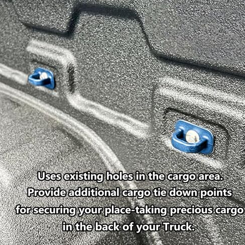 Truck Bed Side Wall Tie Down Anchors Truck Bed Cargo Hooks Compatible with 2007-2023 Chevy Silverado/GMC Sierra and 2015-2023 Chevy Colorado/GMC Canyon, 6Pack, Red in Saudi Arabia