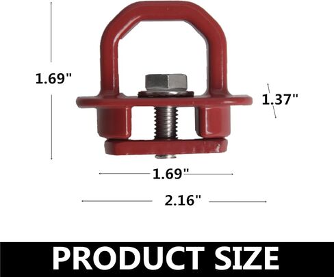 Truck Bed Side Wall Tie Down Anchors Truck Bed Cargo Hooks Compatible with 2007-2023 Chevy Silverado/GMC Sierra and 2015-2023 Chevy Colorado/GMC Canyon, 6Pack, Red in Saudi Arabia