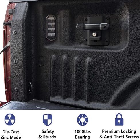 مثبتات ربط للسرير لسيارة Ford F150 F250 F350 2015-2021 مرابط ربط سرير الشاحنة مع لوحات، استبدال FL3Z99000A64B FL3Z-9928408-AB in Kuwait