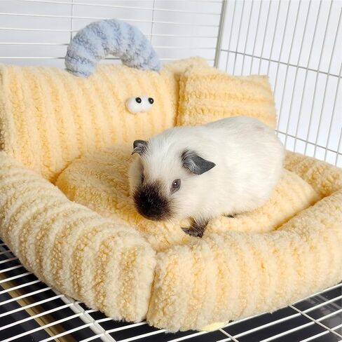 PODOO Guinea Pig Sofa Bed, Warm Small Animal Mat, Washable Rabbit Beds Sleeping Pad for Bunny, Rat, Hedgehog, Sugar Glider, Chinchilla in Saudi Arabia