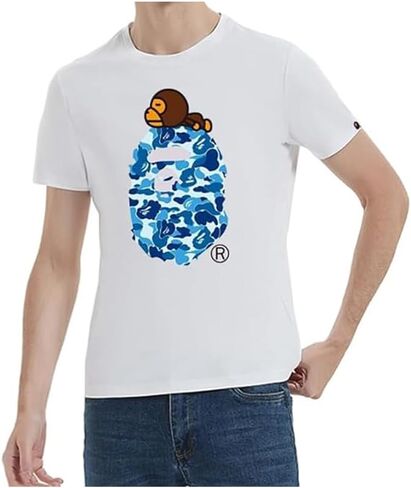 Short Sleeved T-Shirt Pure Cotton New Men and Women Crewneck Top Coat in Saudi Arabia