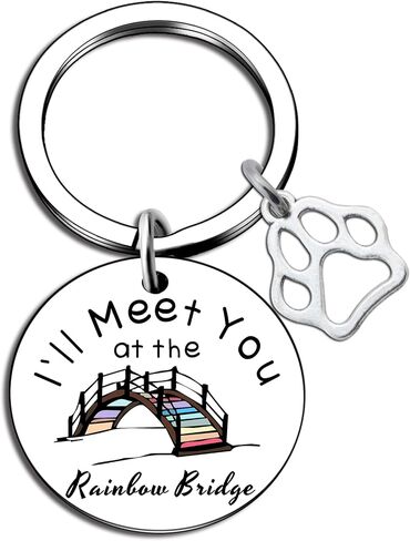Pet Memorial Keychain Dog Memorial Gifts For Loss Of Dog Pet Loss Gifts For Dog Lovers Rainbow Bridge Dog Cat Memorial Gifts Pet Loss Sympathy Gift For Pet Owner in Saudi Arabia