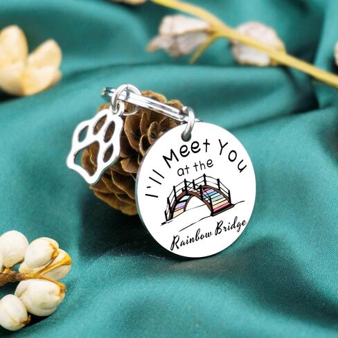 Pet Memorial Keychain Dog Memorial Gifts For Loss Of Dog Pet Loss Gifts For Dog Lovers Rainbow Bridge Dog Cat Memorial Gifts Pet Loss Sympathy Gift For Pet Owner in Saudi Arabia