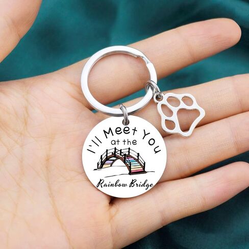 Pet Memorial Keychain Dog Memorial Gifts For Loss Of Dog Pet Loss Gifts For Dog Lovers Rainbow Bridge Dog Cat Memorial Gifts Pet Loss Sympathy Gift For Pet Owner in Saudi Arabia