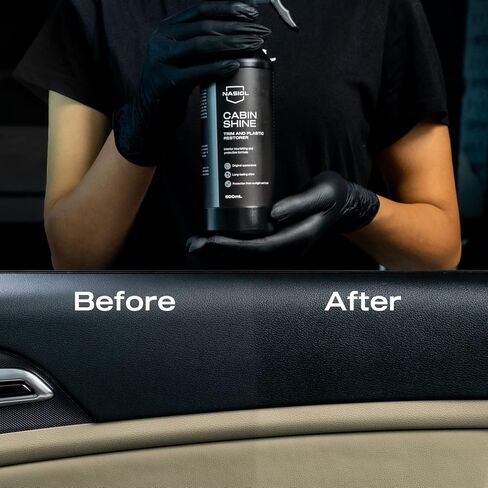 Nasiol Cabinshine ملحقات السيارة الداخلية وملمع البلاستيك، مرمم-500 مل-العناية والتجديد للوحة القيادة، منتجات تفصيل السيارة الداخلية، العناية بالبلاستيك in Kuwait