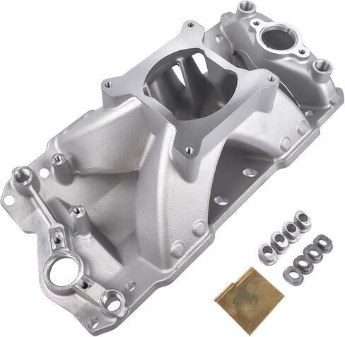 GELUOXI 52031 Single Plane Aluminum Intake Manifold Replacement for Chevy SBC 350 400 3000-7500RPM Chevy GMC Bulck Cadillac Olds Pontiac 1957-1995 in Saudi Arabia