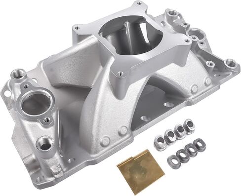 GELUOXI 52031 Single Plane Aluminum Intake Manifold Replacement for Chevy SBC 350 400 3000-7500RPM Chevy GMC Bulck Cadillac Olds Pontiac 1957-1995 in Saudi Arabia