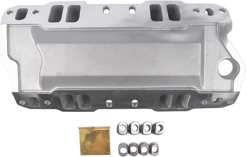 GELUOXI 52031 Single Plane Aluminum Intake Manifold Replacement for Chevy SBC 350 400 3000-7500RPM Chevy GMC Bulck Cadillac Olds Pontiac 1957-1995 in Saudi Arabia