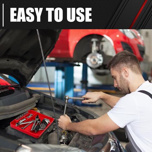 صينية أدوات من السيليكون مكونة من قطعتين من C&T مع صينية أجزاء صغيرة مغناطيسية، صينية أدوات مرنة مضادة للانزلاق للسيارات، منظم أدوات السيليكون، صينية حامل أدوات غير قابلة للانزلاق، منظم الأدوات، تخزين الأدوات in Kuwait