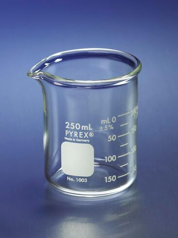 PYREX Heavy Duty Griffin 1003 250mL Beaker Double Scale Graduated; 12pk in Saudi Arabia