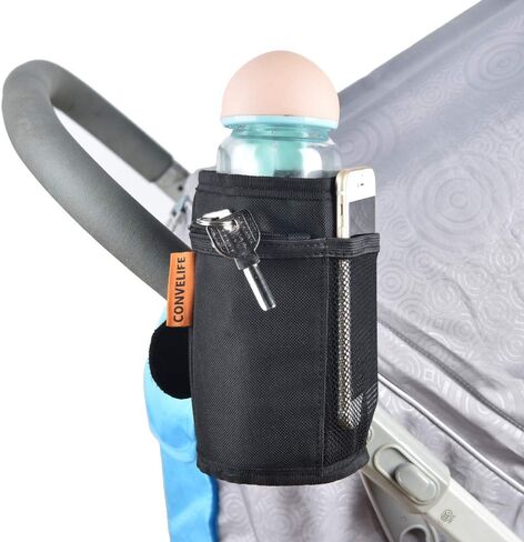 Cup Holder,Stroller Bottle Holders,Insulated,Thermal,Waterproof Anti-Slip Cup Drink Holder for Universal Stroller,Bike,Yeti,Huffy,Mountain,Pushchair,Wheelchair in Saudi Arabia