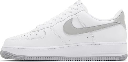 Nike Air Force 1 '07 Men's Shoes (FJ4146-100,White/LT Smoke Grey-White) Size 8 in Saudi Arabia