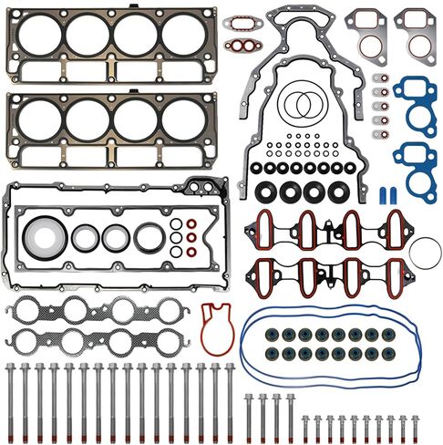 RULLINE Cylinder Head Gasket Set with Head Bolts ES72173 Compatible with Chevy Silverado Tahoe GMC Yukon Envoy Buick Cadillac 4.8L 5.3L 2002-2011 in Saudi Arabia