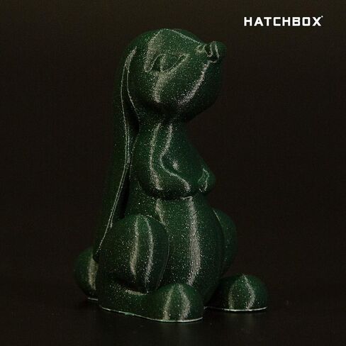 HATCHBOX Sparkle PLA 3D Printer Filament, Dimensional Accuracy +/- 0.03 mm, 1 kg Spool, 1.75 mm, Green in Saudi Arabia