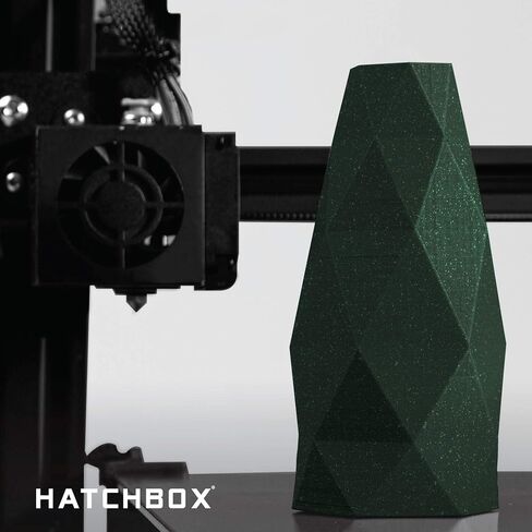 HATCHBOX Sparkle PLA 3D Printer Filament, Dimensional Accuracy +/- 0.03 mm, 1 kg Spool, 1.75 mm, Green in Saudi Arabia