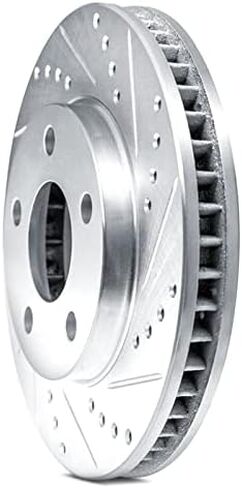 Drilled and Slotted Black Zinc Brake Rotor 633-31114R in Saudi Arabia