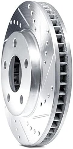 Drilled and Slotted Black Zinc Brake Rotor 633-31114R in Saudi Arabia