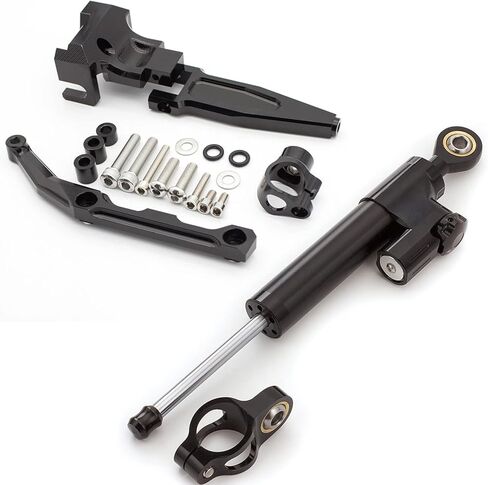 مناسب لـ Tracer FJ-09 /MT-09 MT09 2015-2020، Tracer 900 GT 2015-2020 CNC لمثبط توجيه الدراجة النارية، شريط تحكم عازل مع دعامة تثبيت مجموعة كاملة in Kuwait