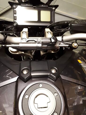 مناسب لـ Tracer FJ-09 /MT-09 MT09 2015-2020، Tracer 900 GT 2015-2020 CNC لمثبط توجيه الدراجة النارية، شريط تحكم عازل مع دعامة تثبيت مجموعة كاملة in Kuwait