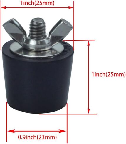 1 بوصة (2 قطعة) قابس مطاطي لحمام السباحة مضاد للتجمد، قابس مضاد للتجمد لخط الأنابيب، قابس إرجاع، قابس التصريف in Kuwait