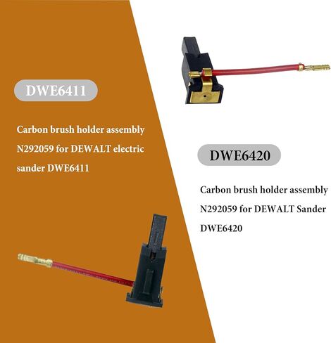 2 قطعة N292059 N421468 مجموعة صندوق فرشاة الكربون متوافق مع ديوالت DWE6411 DWE6411K DWE6420 DWE6421 DWE6423 DWE6423K CMEW231 in Kuwait