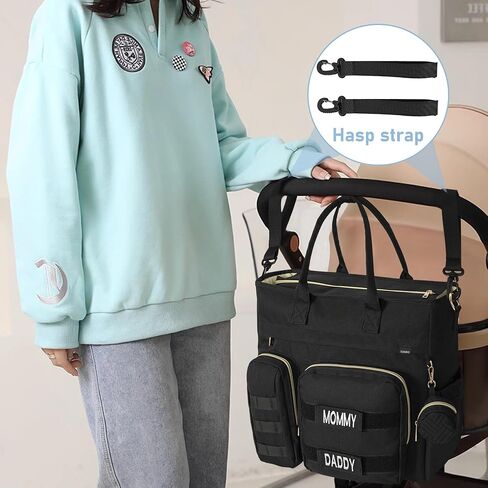 حقيبة حفاضات توريبيو، حقيبة كتف كبيرة للأم مع حجرة كمبيوتر محمول مقاس 15 بوصة وحقيبة سفر لحفاضات الأطفال للأم والأب in Kuwait