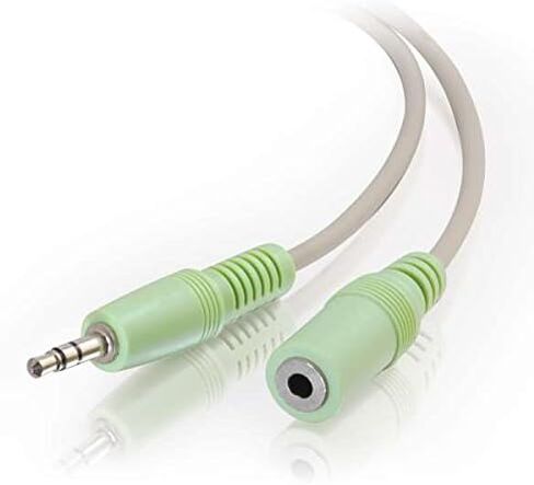 C2G Legrand 3.5mm Male to Female Cable, Stereo Audio Extension Cable, Beige Auxiliary Port Extension Cable, 6 Foot Audio Extension Cable, 1 Count, C2G 27408 in Saudi Arabia