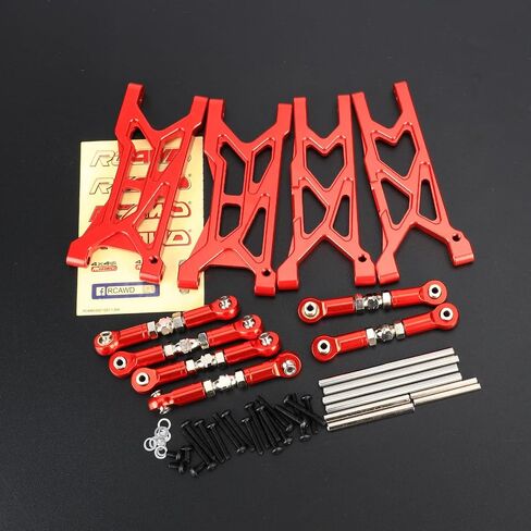 RCAWD Big Rock Granite Vorteks 3S & Mega 550 أذرع تعليق ووصلات ترقيات شدادات، مجموعة قضبان ربط A-Arms لأجزاء ARRMA 1/10 #ARAC9066#ARAC8076 in Saudi Arabia