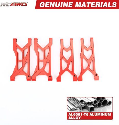 RCAWD Big Rock Granite Vorteks 3S & Mega 550 أذرع تعليق ووصلات ترقيات شدادات، مجموعة قضبان ربط A-Arms لأجزاء ARRMA 1/10 #ARAC9066#ARAC8076 in Saudi Arabia