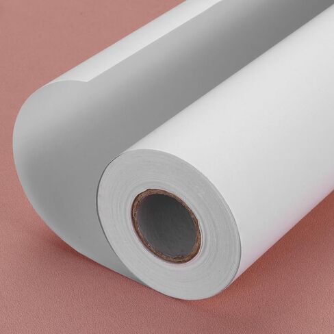 PATIKIL 49 Feet x 12 Inch Art Easel Paper Roll，1Pcs Wrapping Paper Art Craft Paper Kraft Paper for Painting, Crafts and Gift Wrapping, White in Saudi Arabia