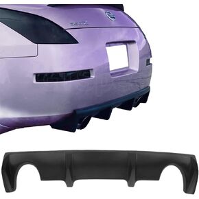 متوافق مع/بديل للشفة الخلفية الممتصة للصدمات، موزع الشفاه الخلفي طراز GT-S باللون الأسود، يناسب 2003 2004 2005 2006 2007 2008 2009 Nissan 350Z Z33 Fairlady Z Coupe in Kuwait